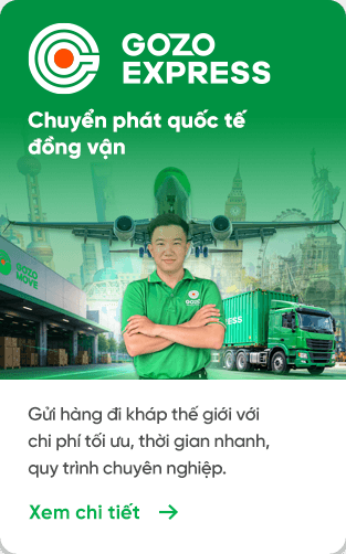 GOZO Express — Chuyển phát quốc tế đồng vận