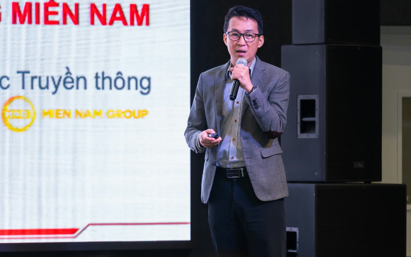 Ông Nguyễn Ngọc Huy - Giám đốc Truyền thông Kim Long Miền Nam phát biểu.